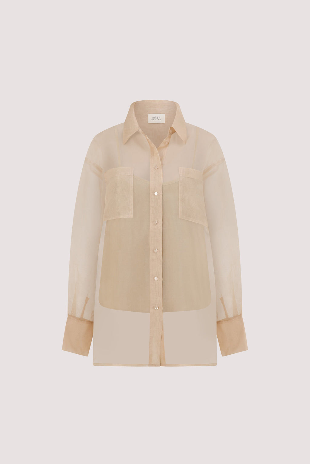 SIAN GOLD SILK ORGANZA SHIRT