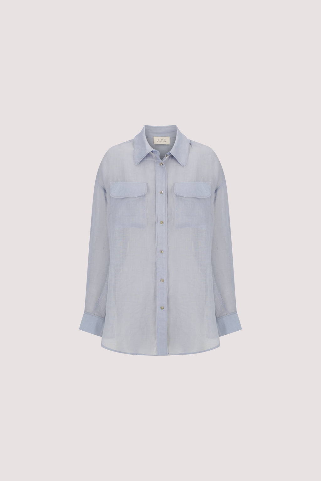 TENLEY DUSTY BLUE RAMIE SHIRT