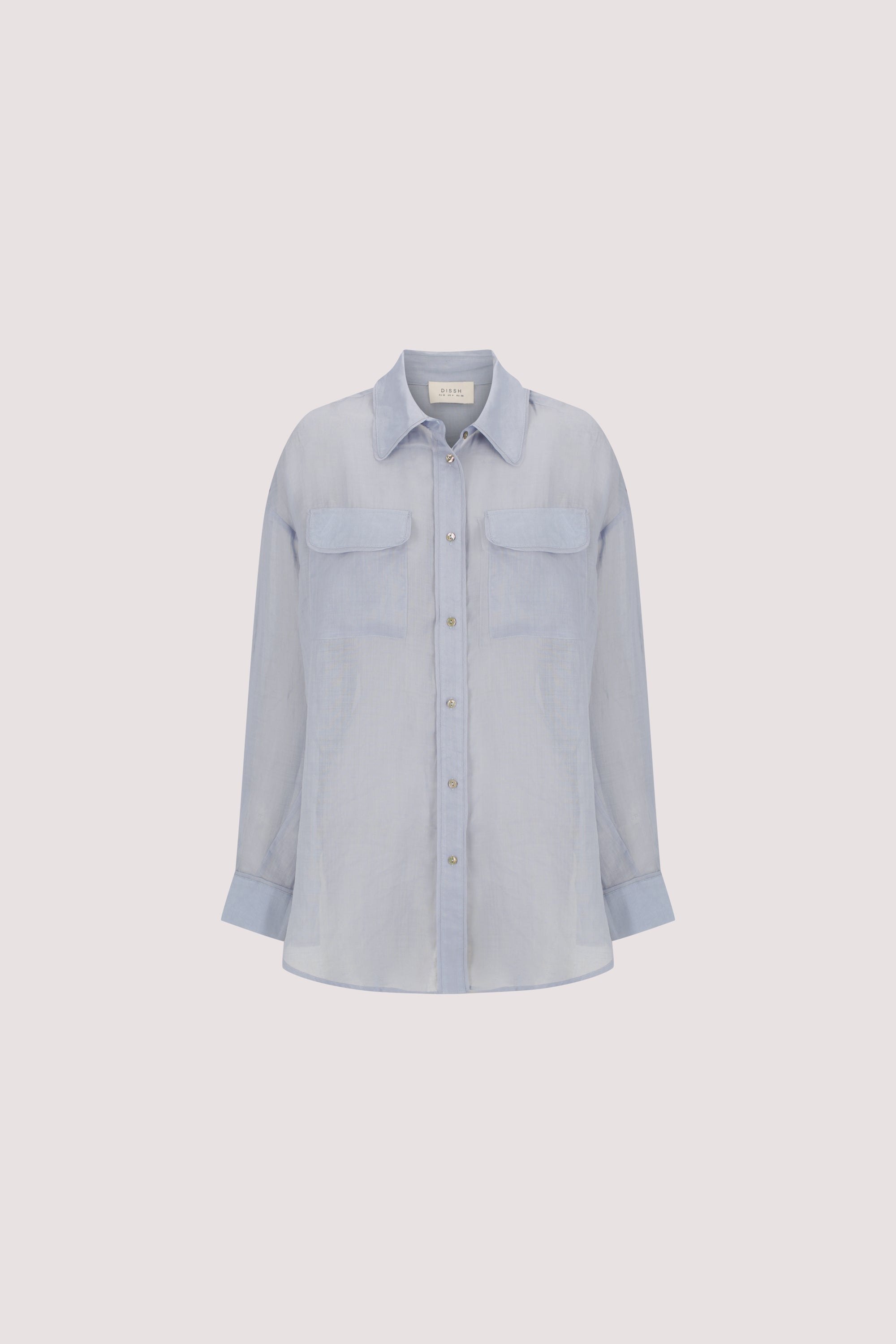 TENLEY DUSTY BLUE RAMIE SHIRT