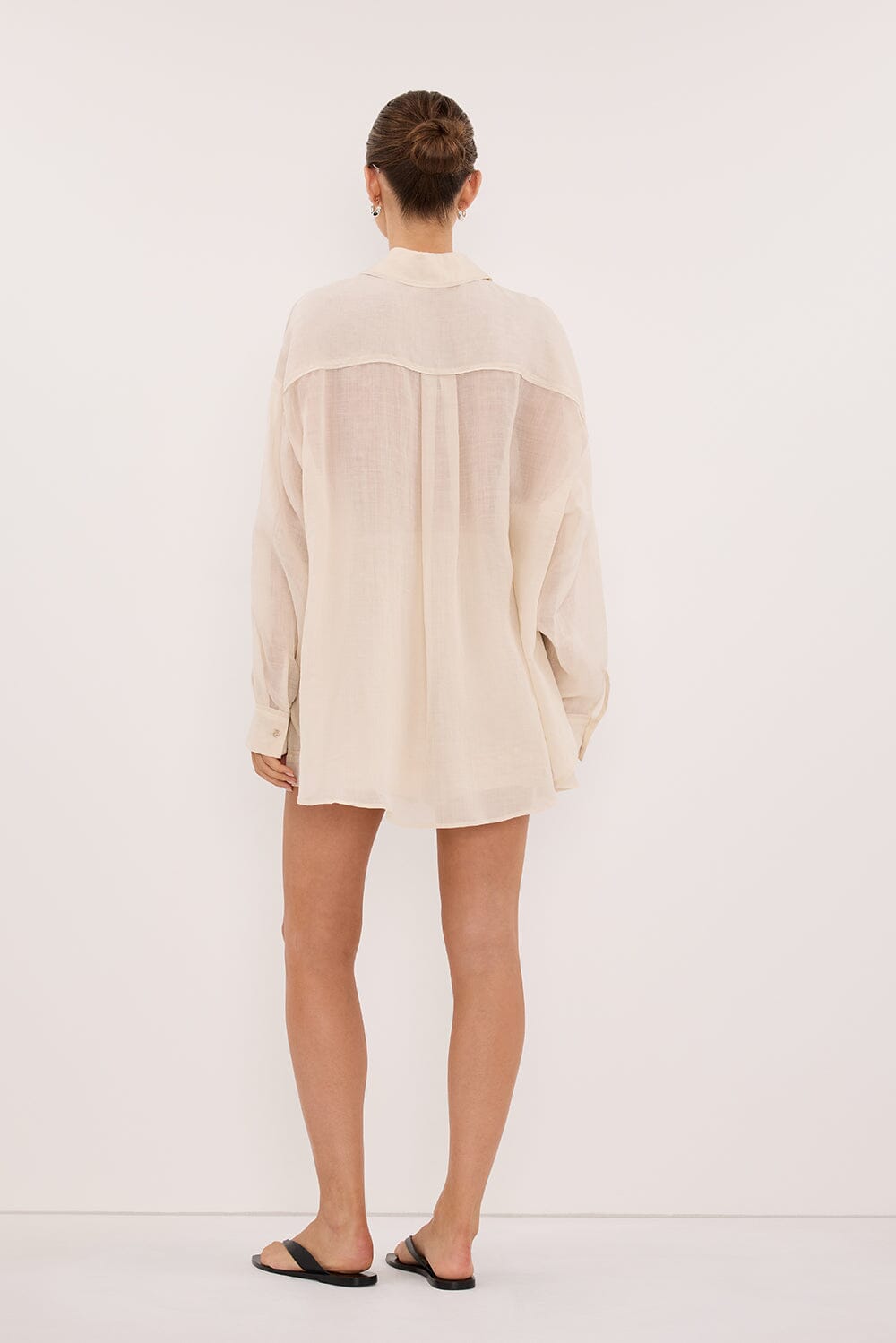 TENLEY SANDSTONE RAMIE SHIRT