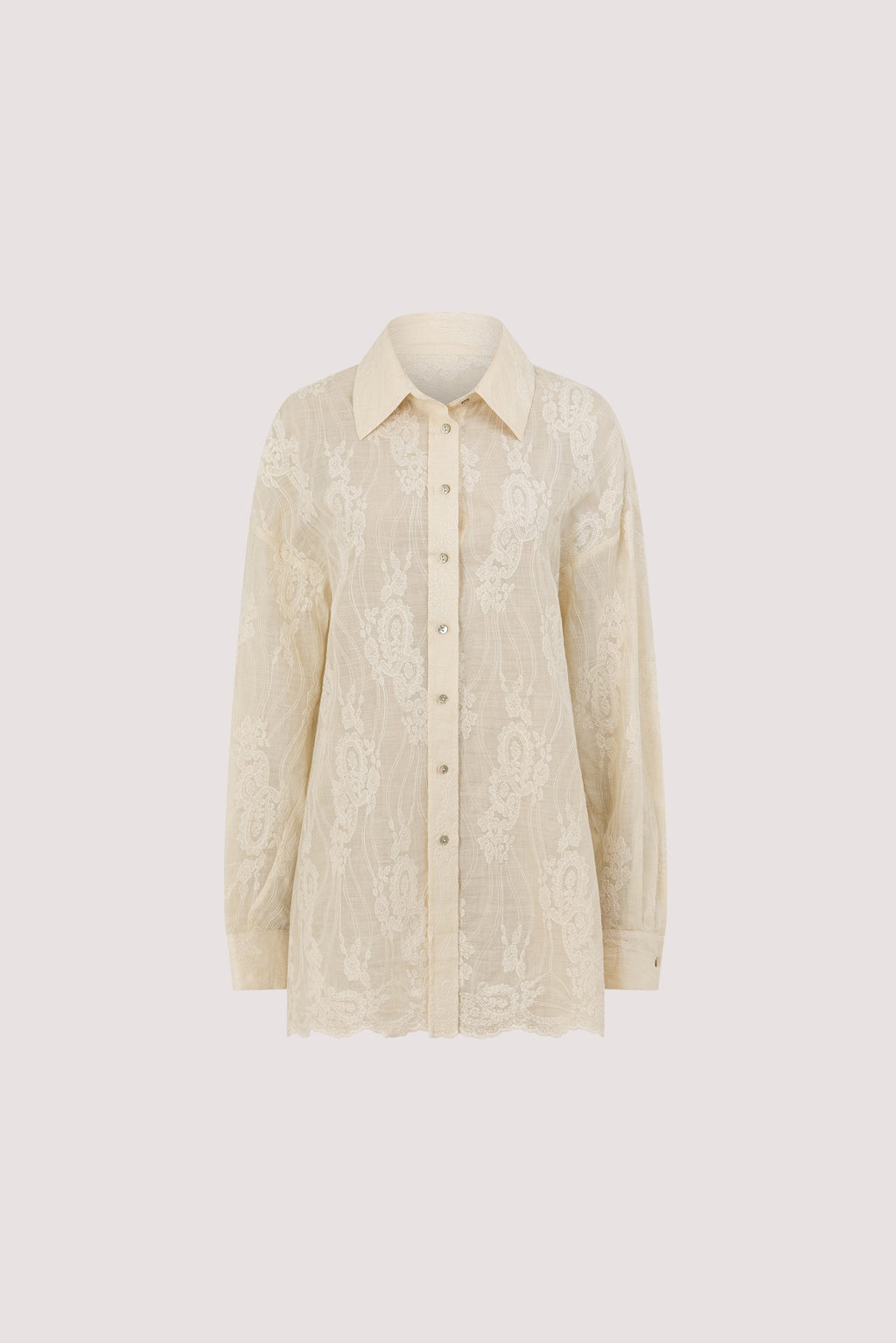 CORDELIA SANDSTONE RAMIE SHIRT