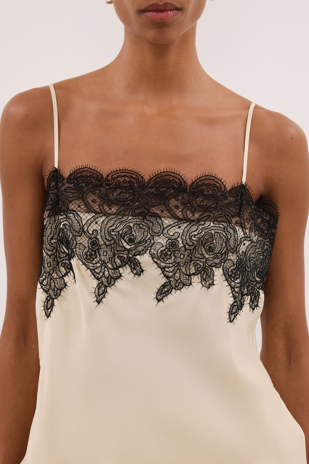 MINA STRAW CUPRO LACE TOP