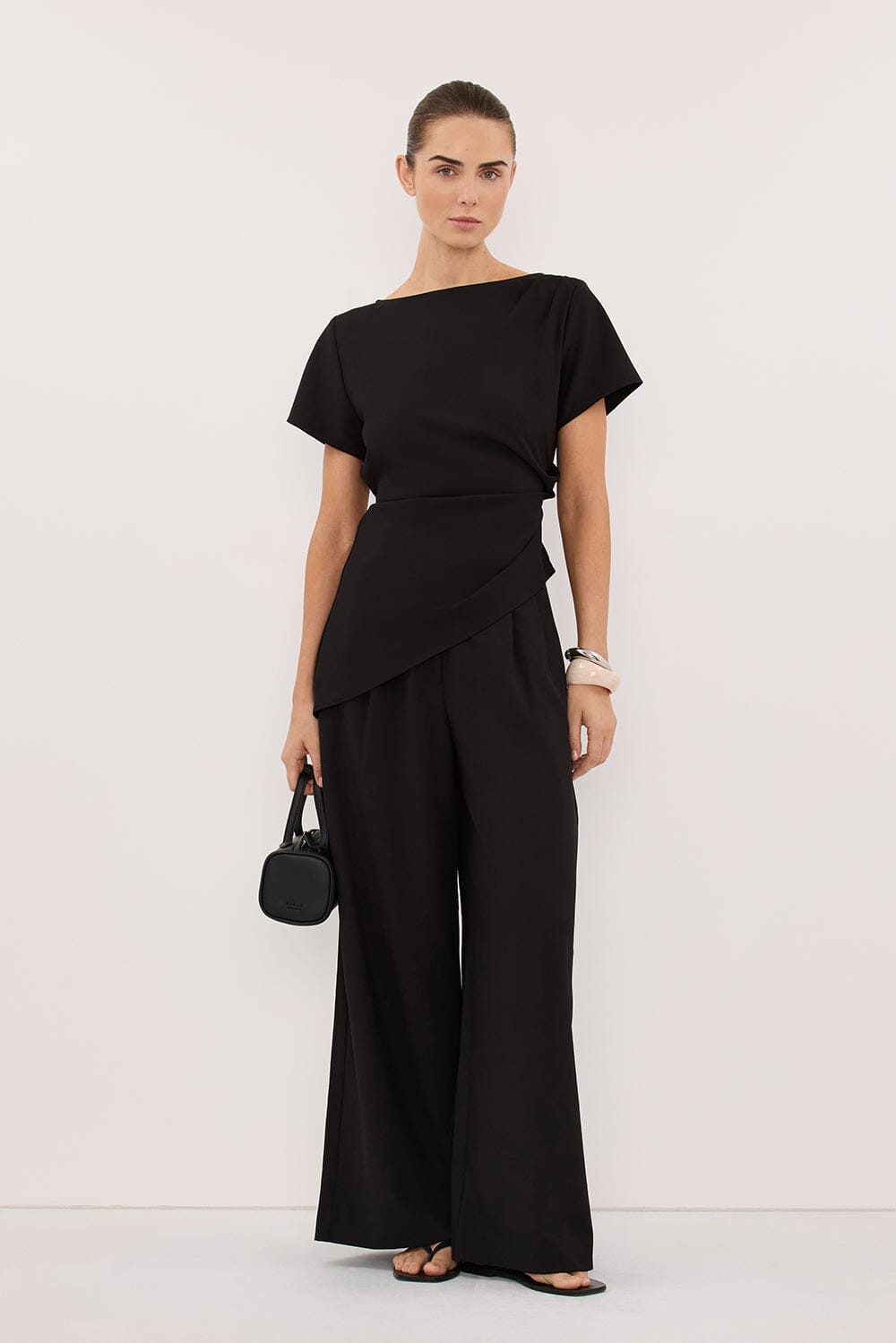 PARKER BLACK ASYM TOP