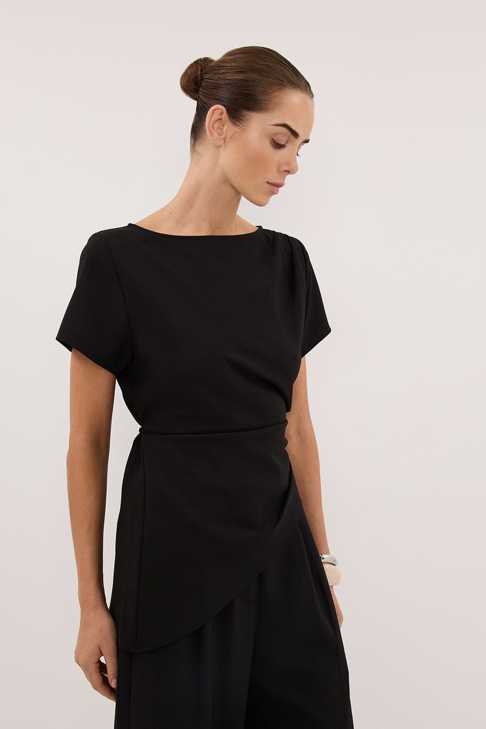 PARKER BLACK ASYM TOP