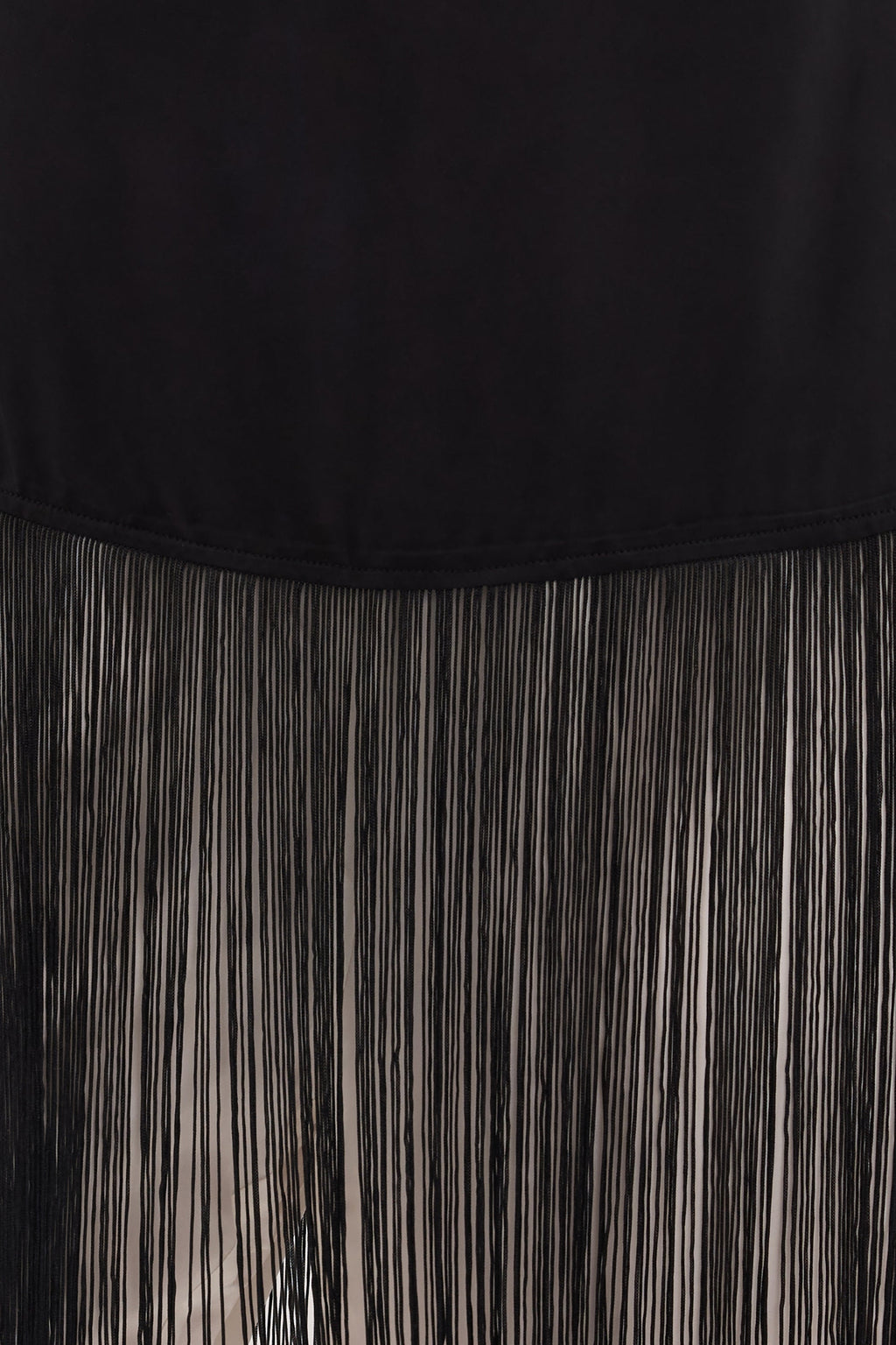 FIORA BLACK CUPRO FRINGE TOP