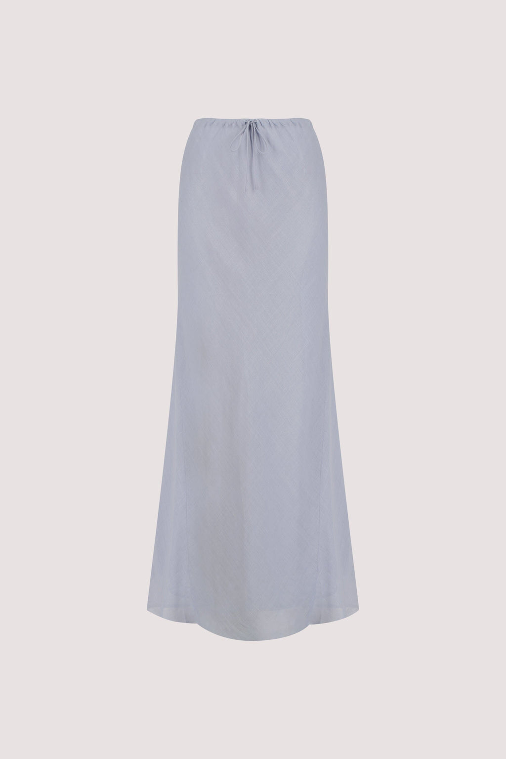 MAISON DUSTY BLUE RAMIE BIAS MAXI SKIRT
