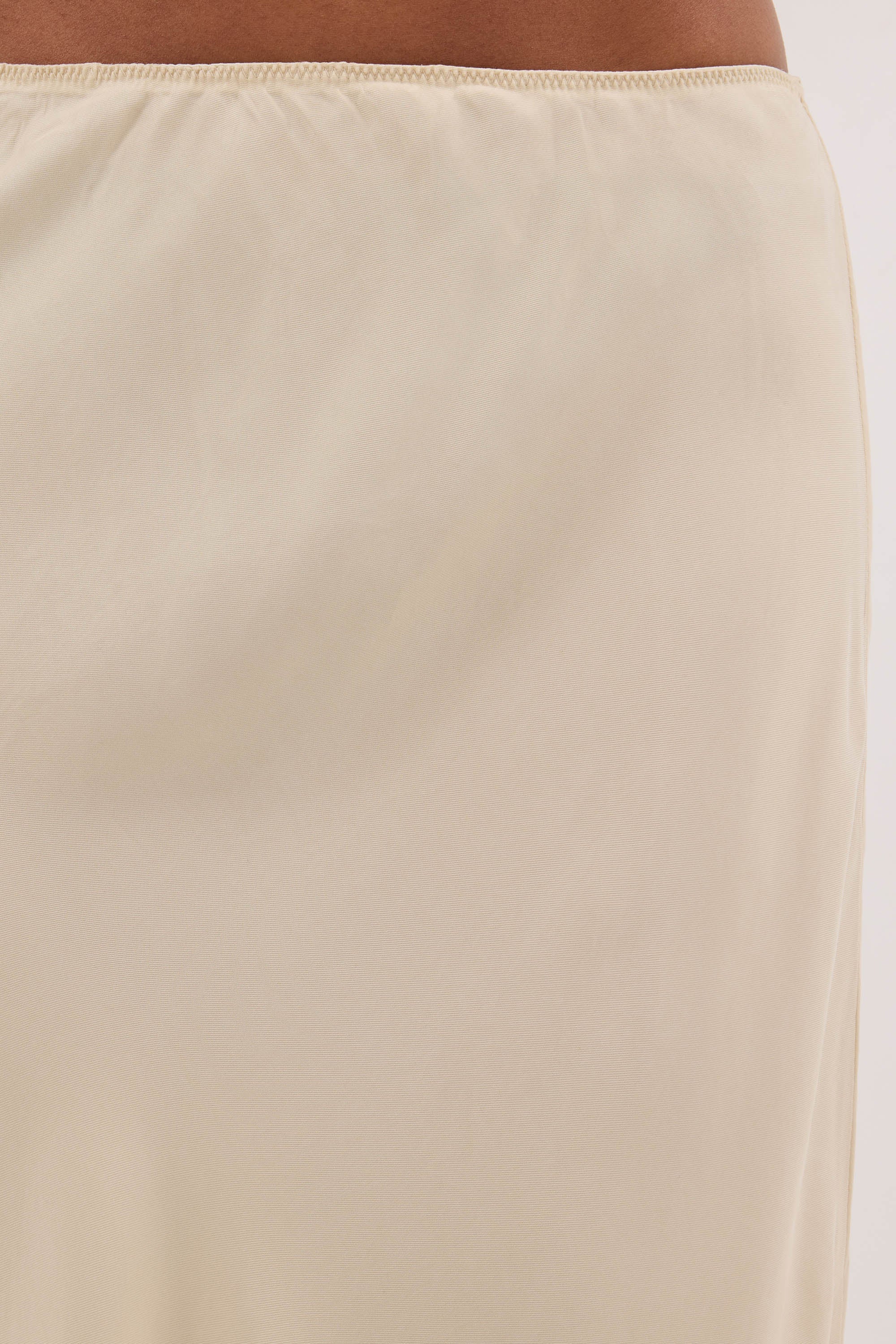 MINA STRAW CUPRO LACE MIDI SKIRT