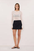 SIAN INK PINSTRIPE TAILORED SKORT