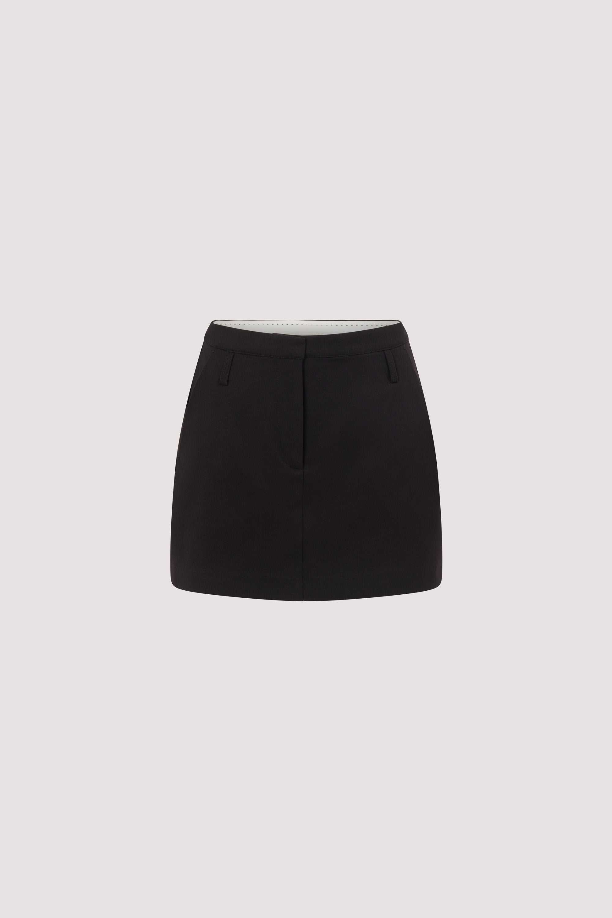 ROSLYN BLACK TAILORED SKORT