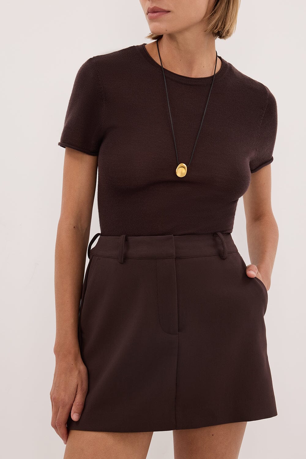 ELLE DARK CHOC SKORT