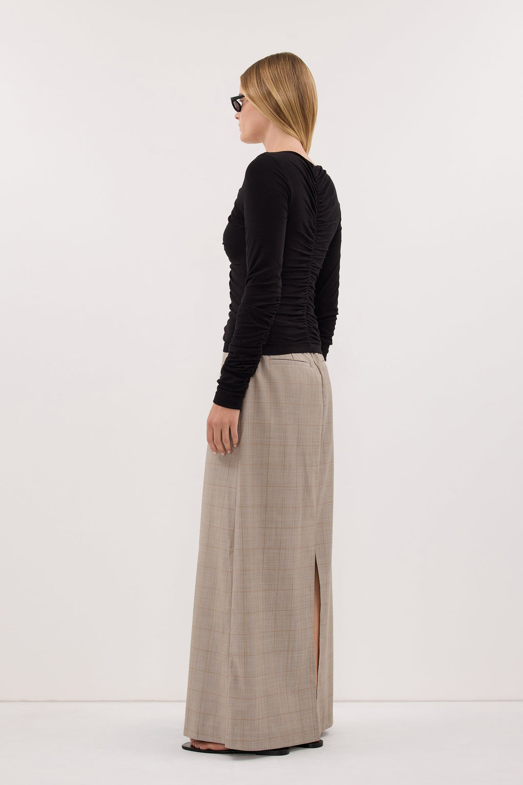 KALILA ASH A-LINE MAXI SKIRT
