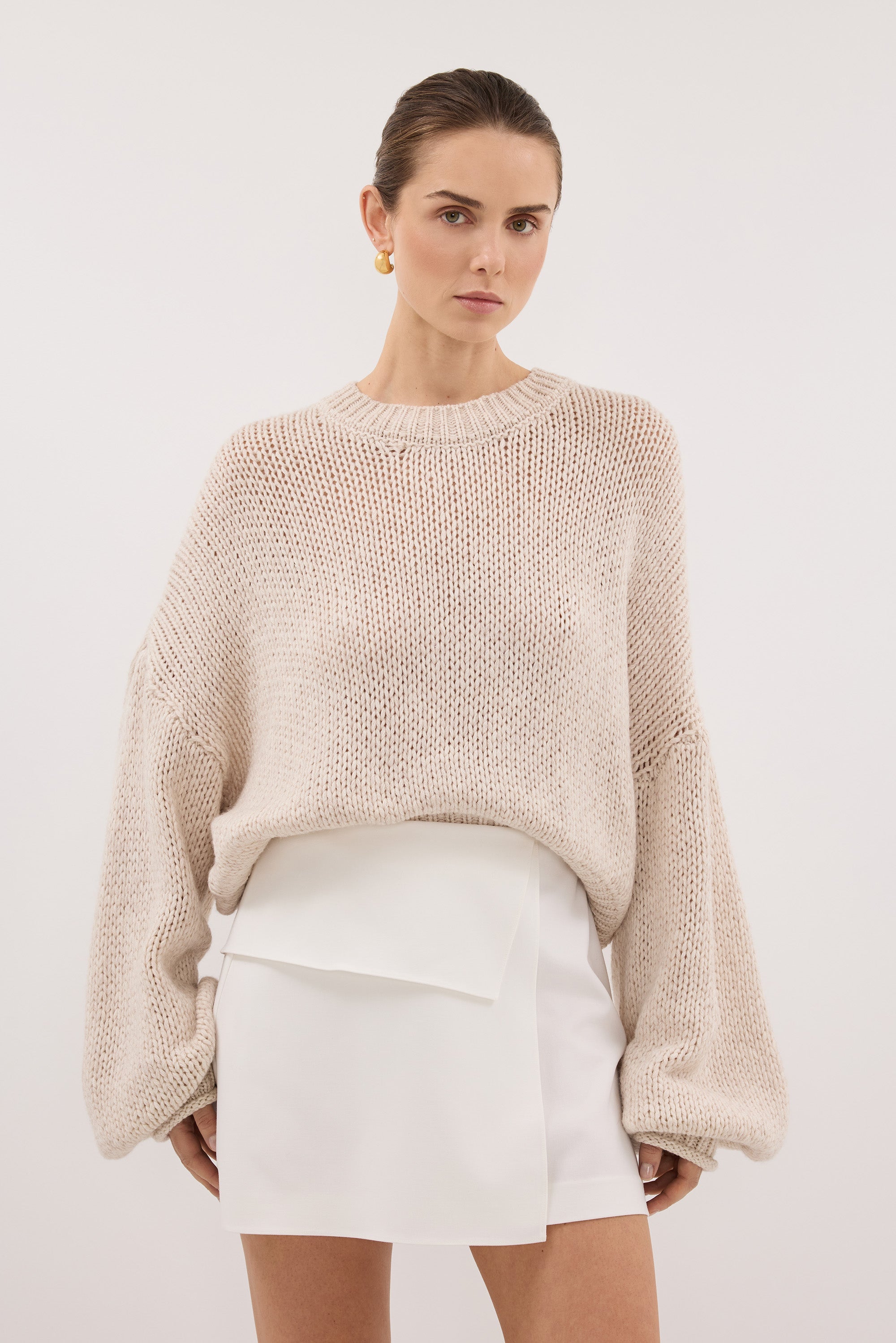 WINSOR WHITE TAILORED SKIRT