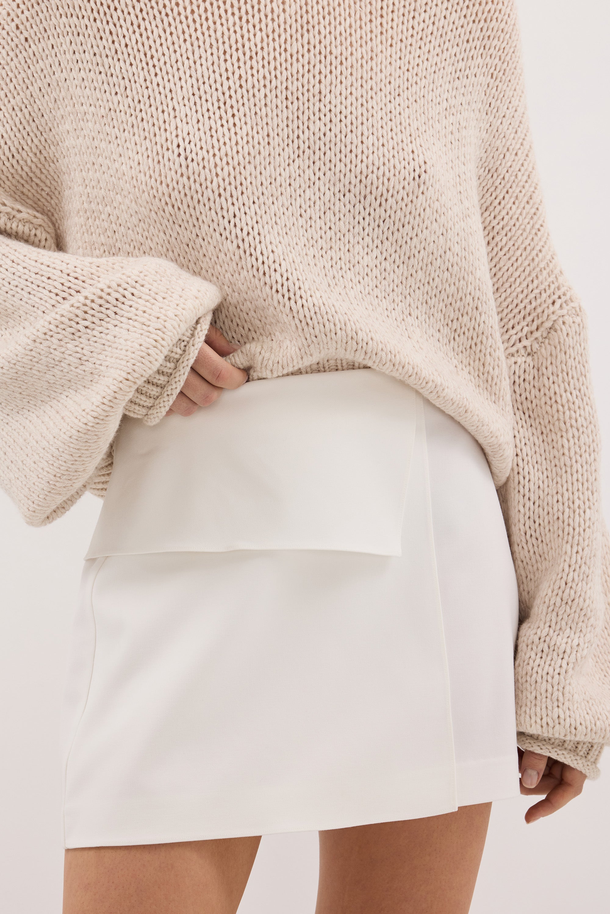 WINSOR WHITE TAILORED SKIRT