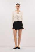 DANICA BLACK ASYM WRAP SKORT