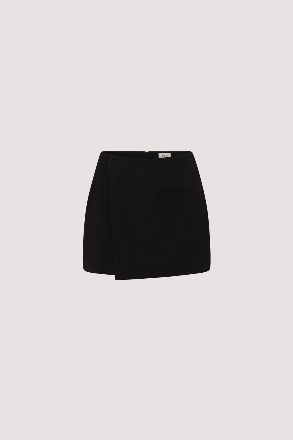 DANICA BLACK ASYM WRAP SKORT
