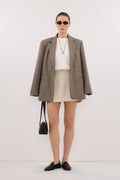 DANICA BONE ASYM WRAP SKORT