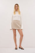 TRINITY OAT TAILORED SKORT