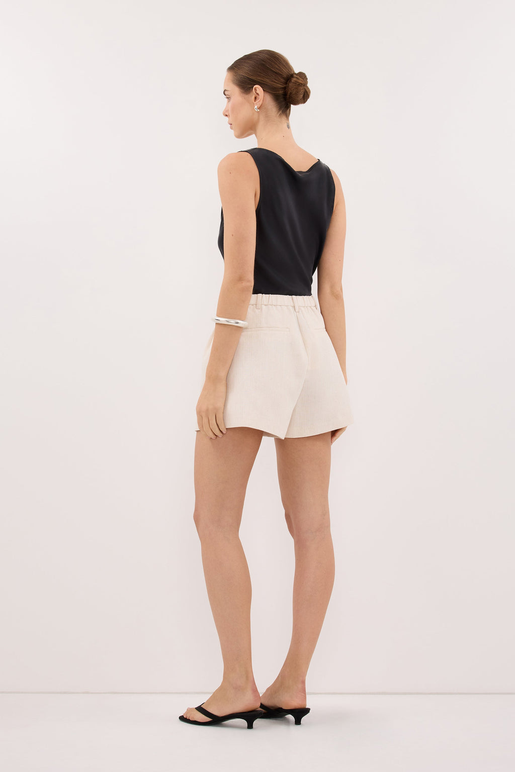 ROSALIE CREAM MARLE TAILORED SHORT