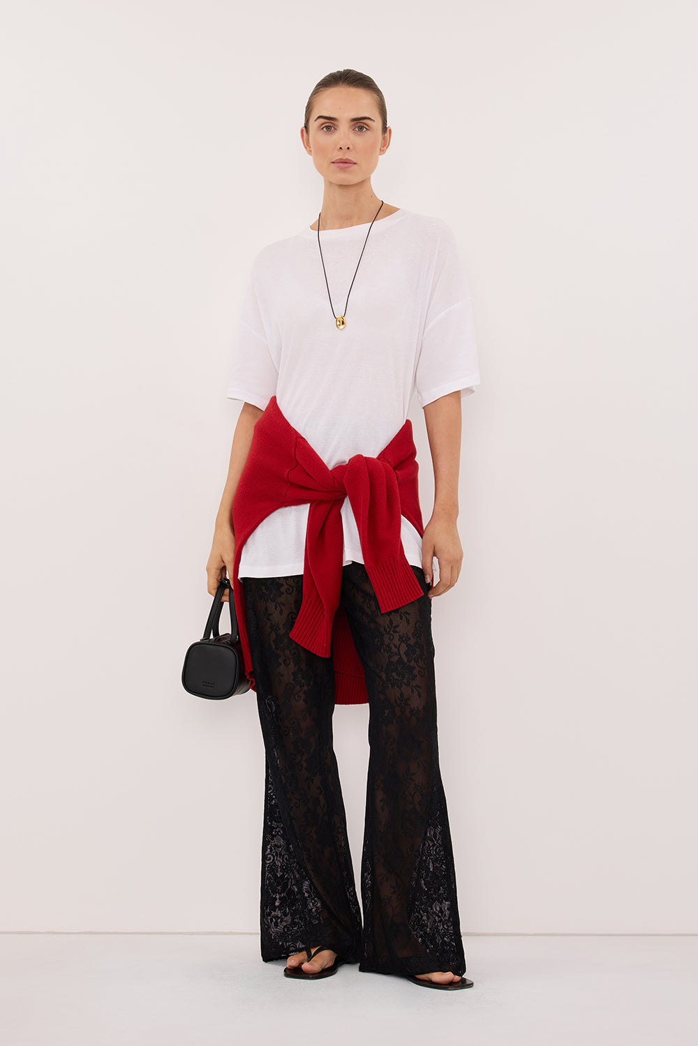 ANYA BLACK LACE PANT