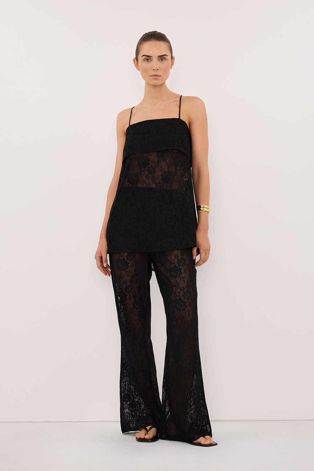 ANYA BLACK LACE PANT