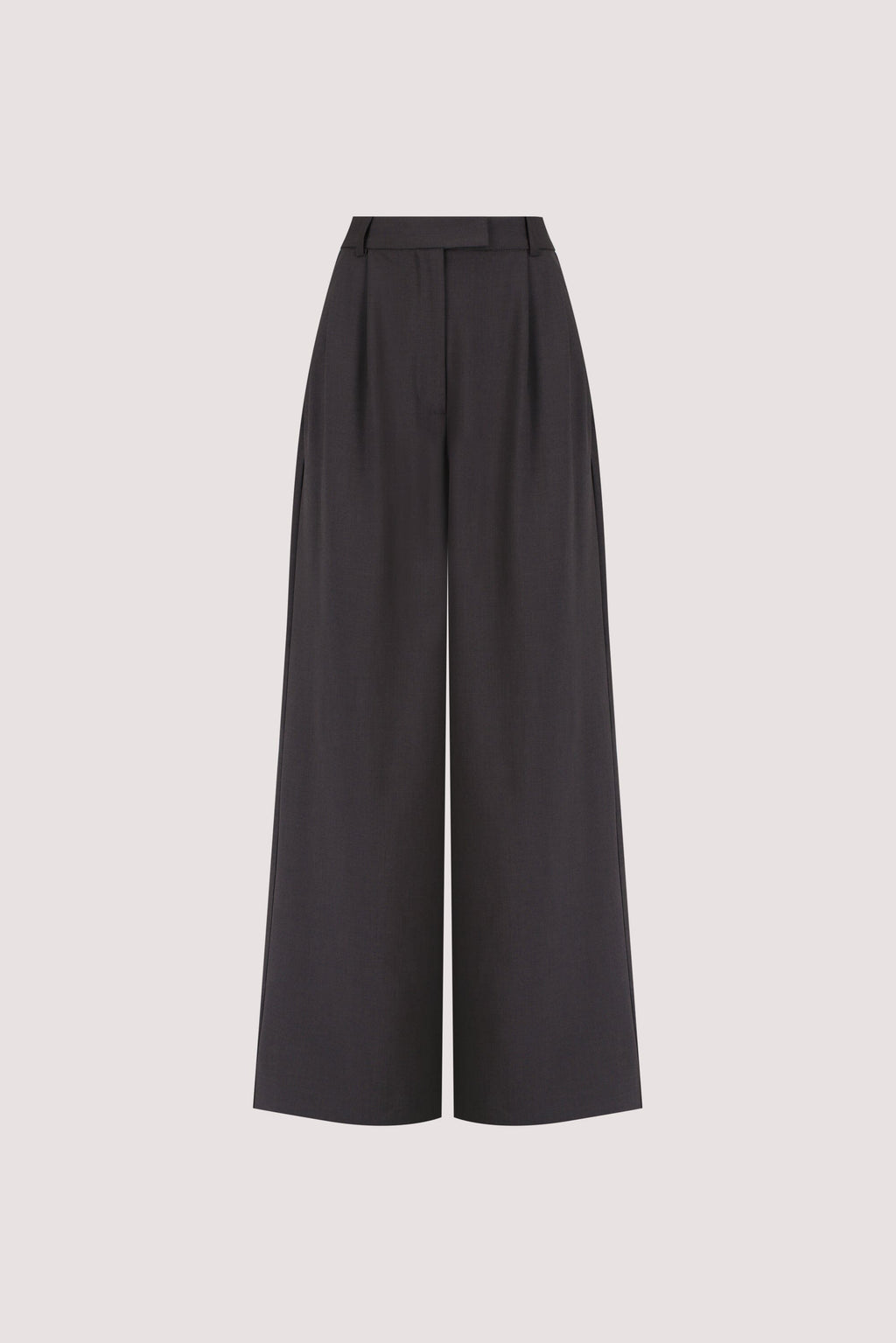 PARKER DARK GREY TAILORED WIDE LEG PANT