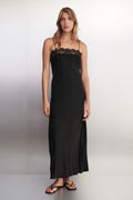MINA BLACK CUPRO LACE DRESS