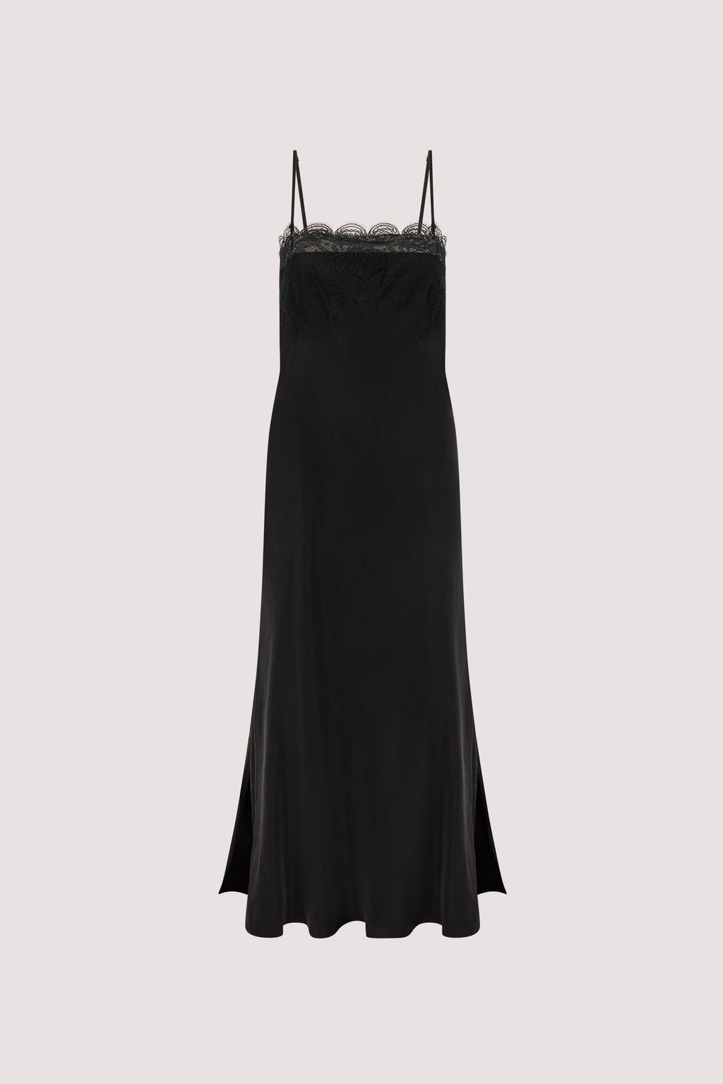 MINA BLACK CUPRO LACE DRESS