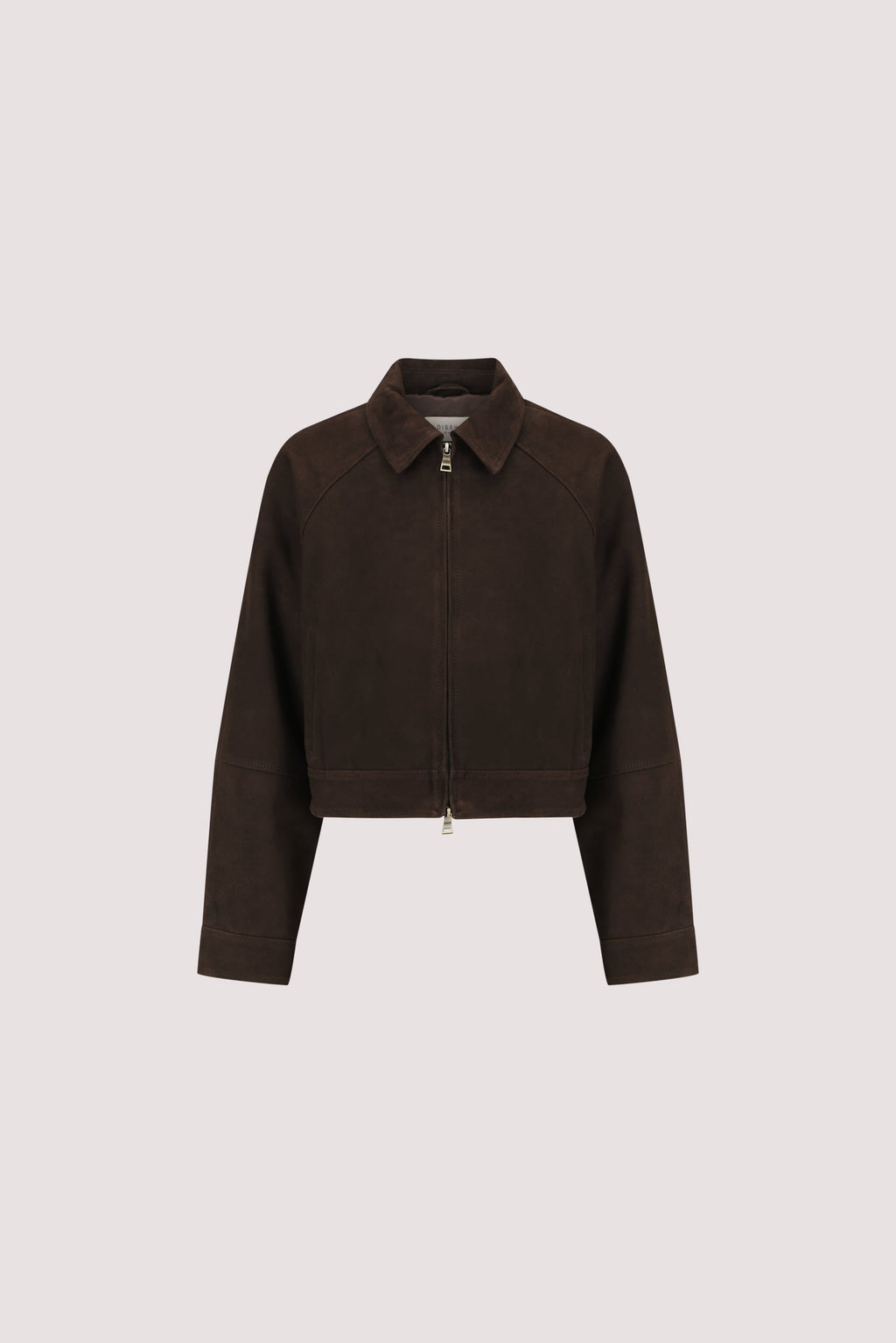 MAEVE BITTER CHOC SUEDE CROPPED JACKET