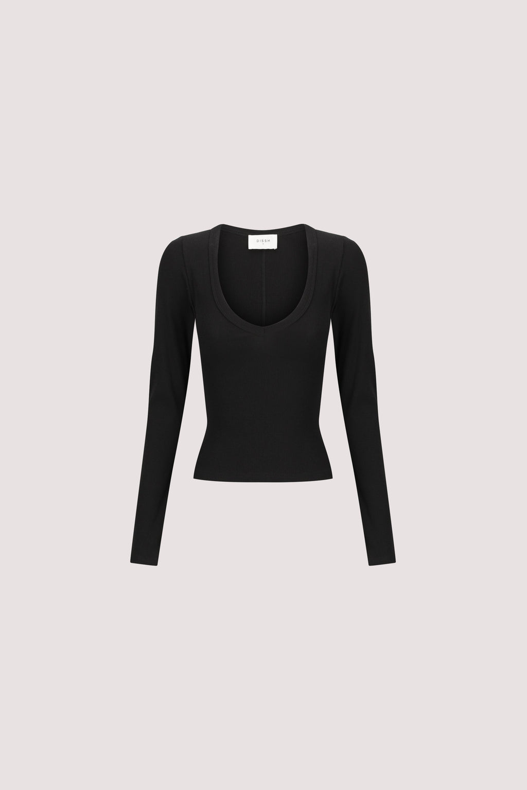 YASMIN BLACK LONG SLEEVE KNIT TOP
