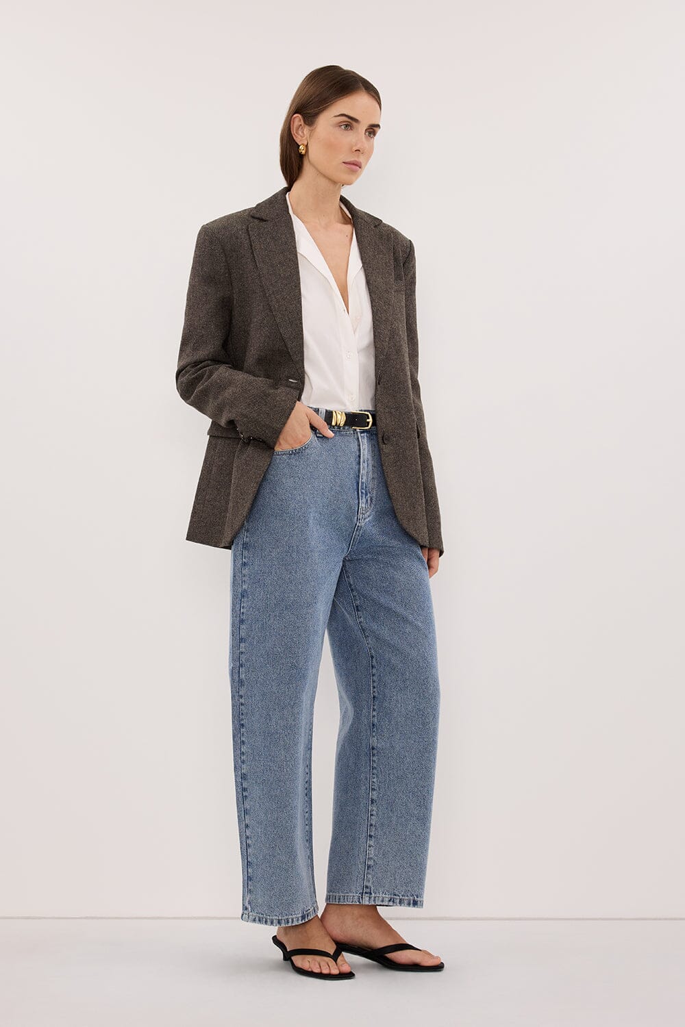 FRANK MID BLUE RELAXED JEAN