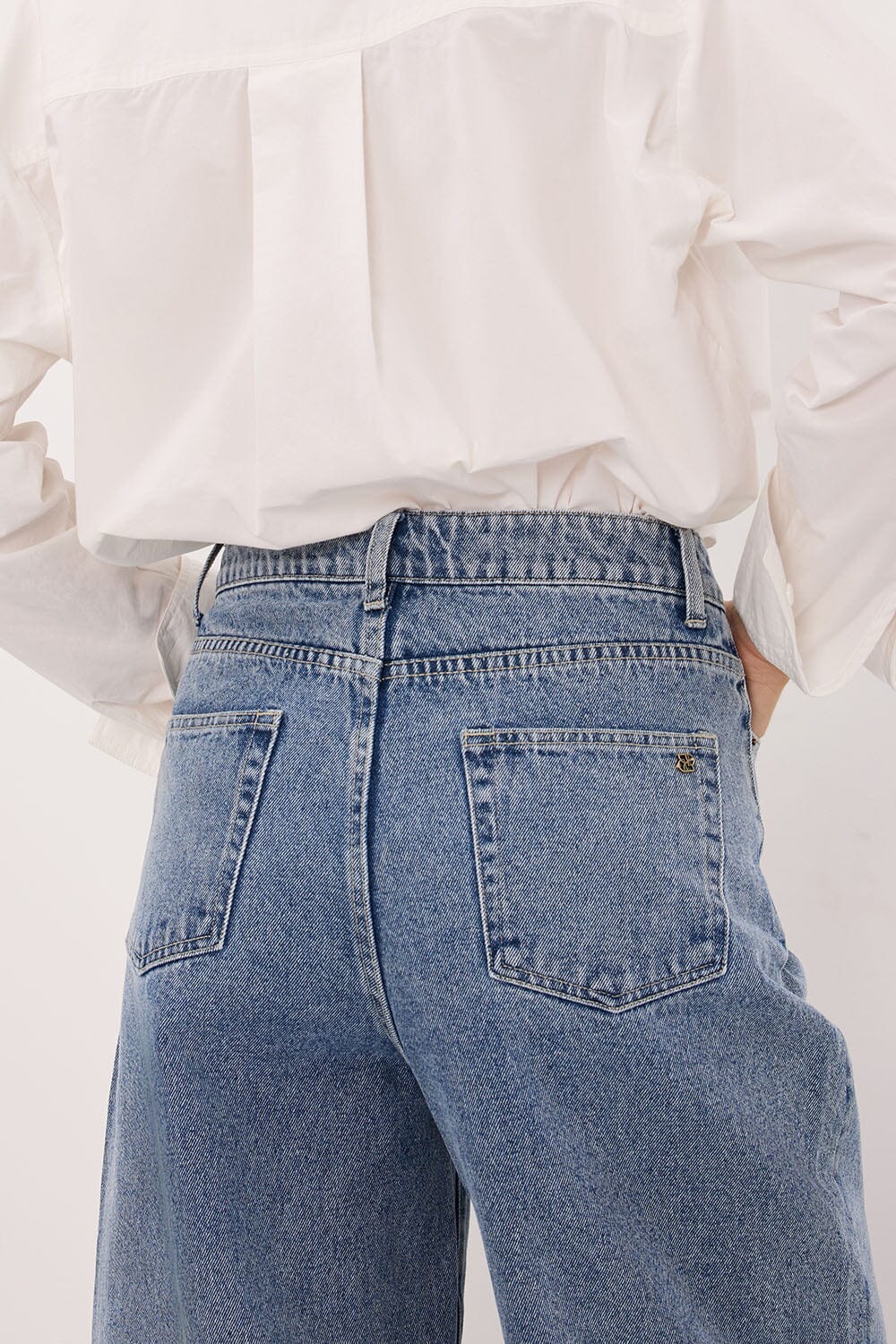 FRANK MID BLUE RELAXED JEAN