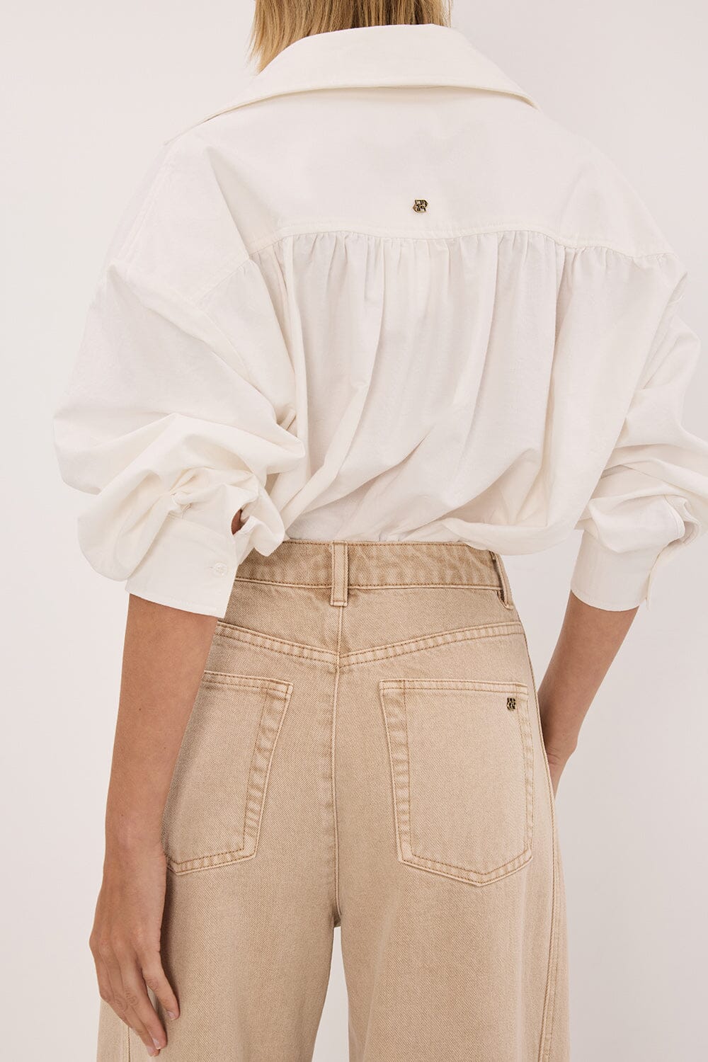 DREW BUFF WIDE LEG DENIM JEAN