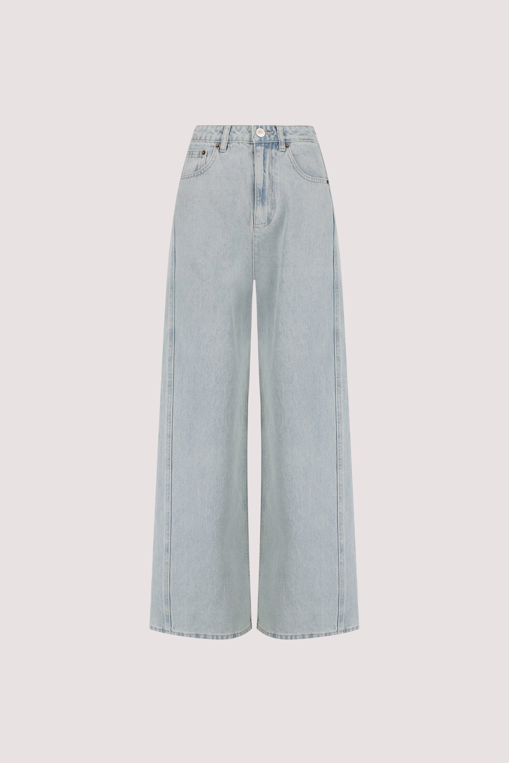 DREW LIGHT RINSE WIDE LEG DENIM JEAN