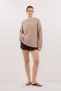 BILLIE OAT TEXTURED KNIT JUMPER