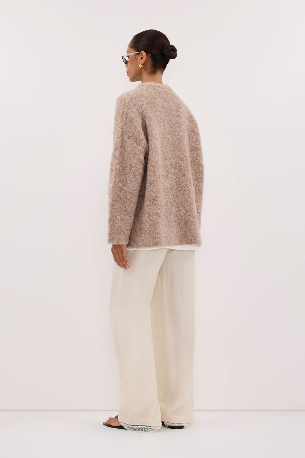 BILLIE OAT TEXTURED KNIT JUMPER
