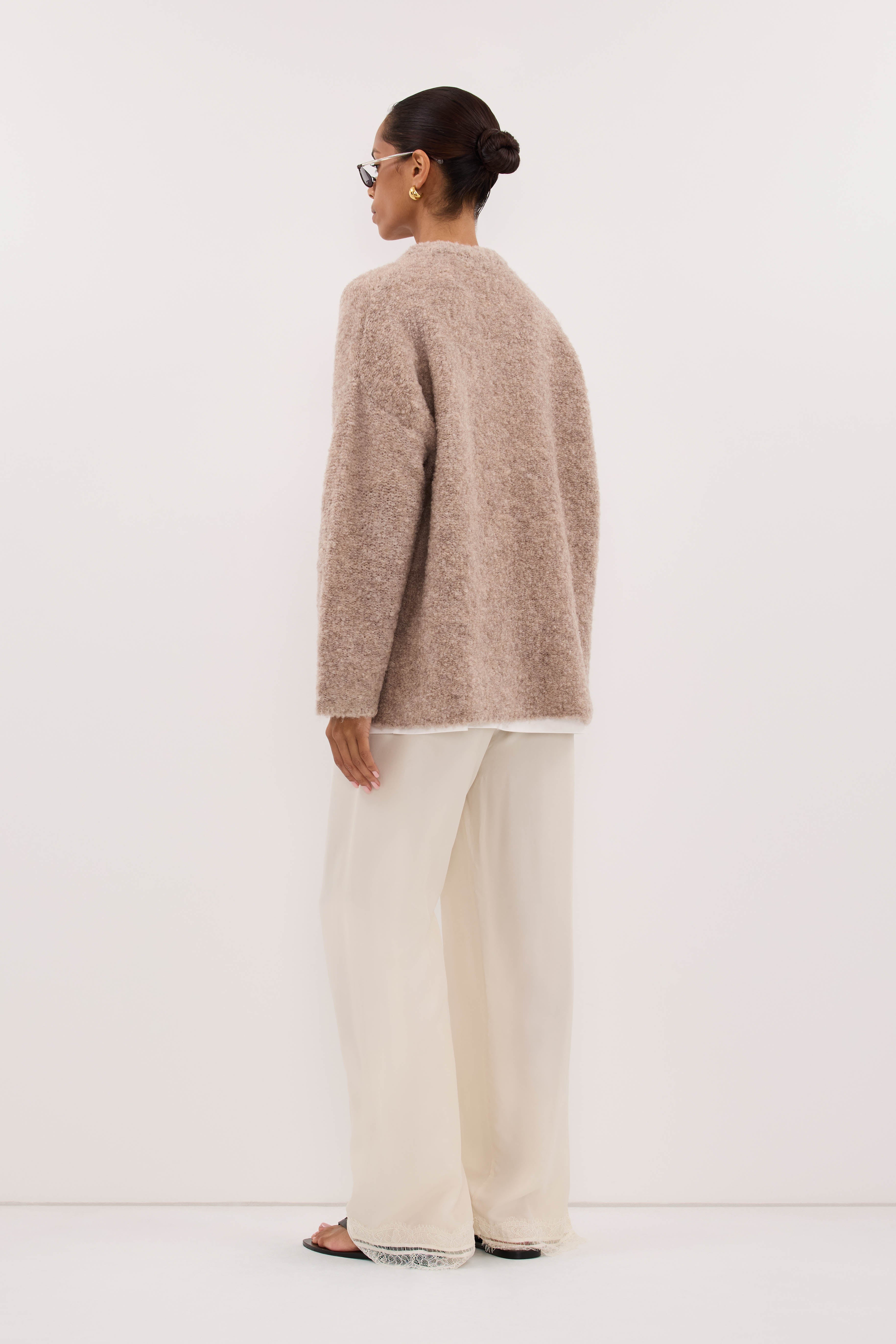 BILLIE OAT TEXTURED KNIT JUMPER