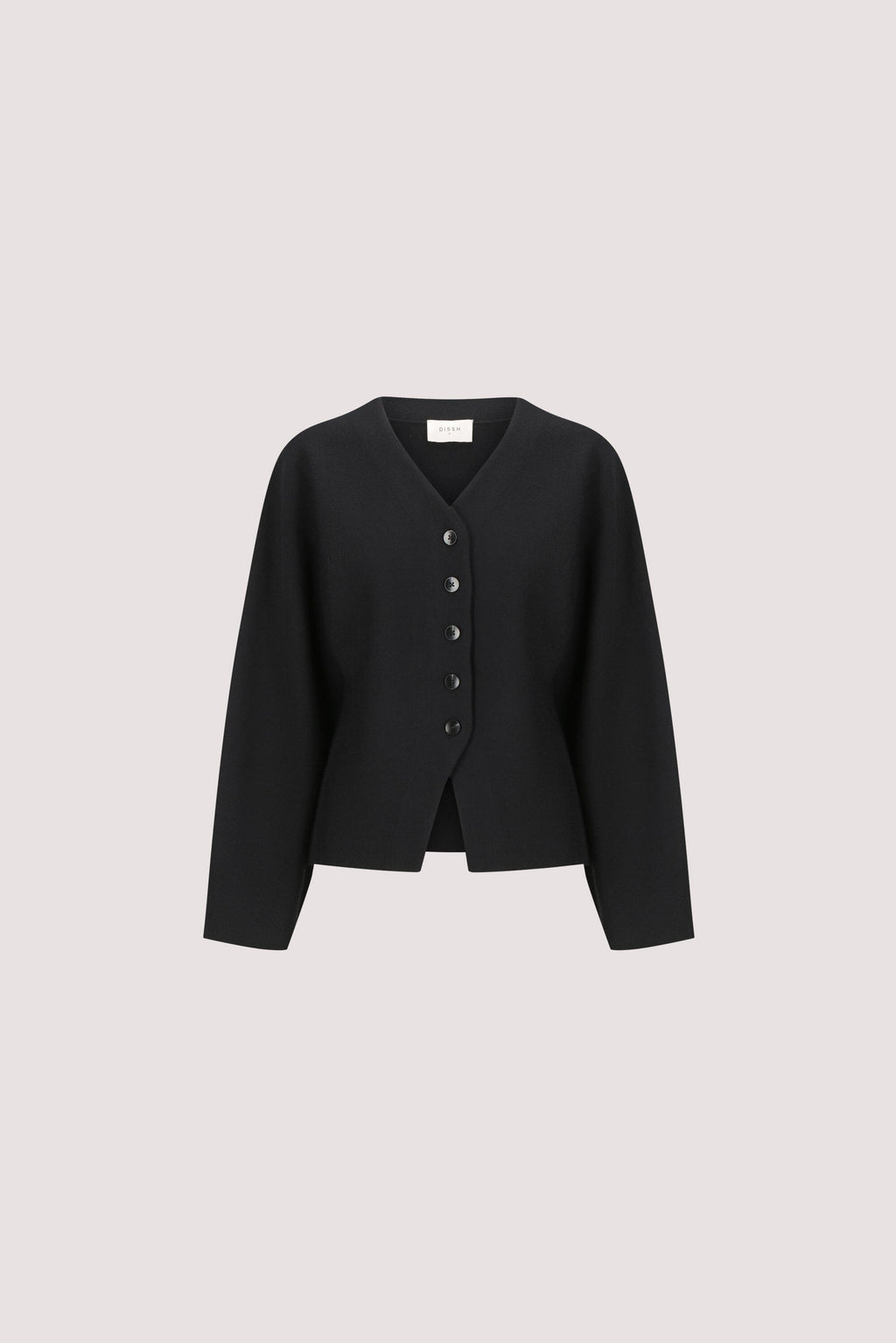 ETHEL BLACK V NECK CARDIGAN