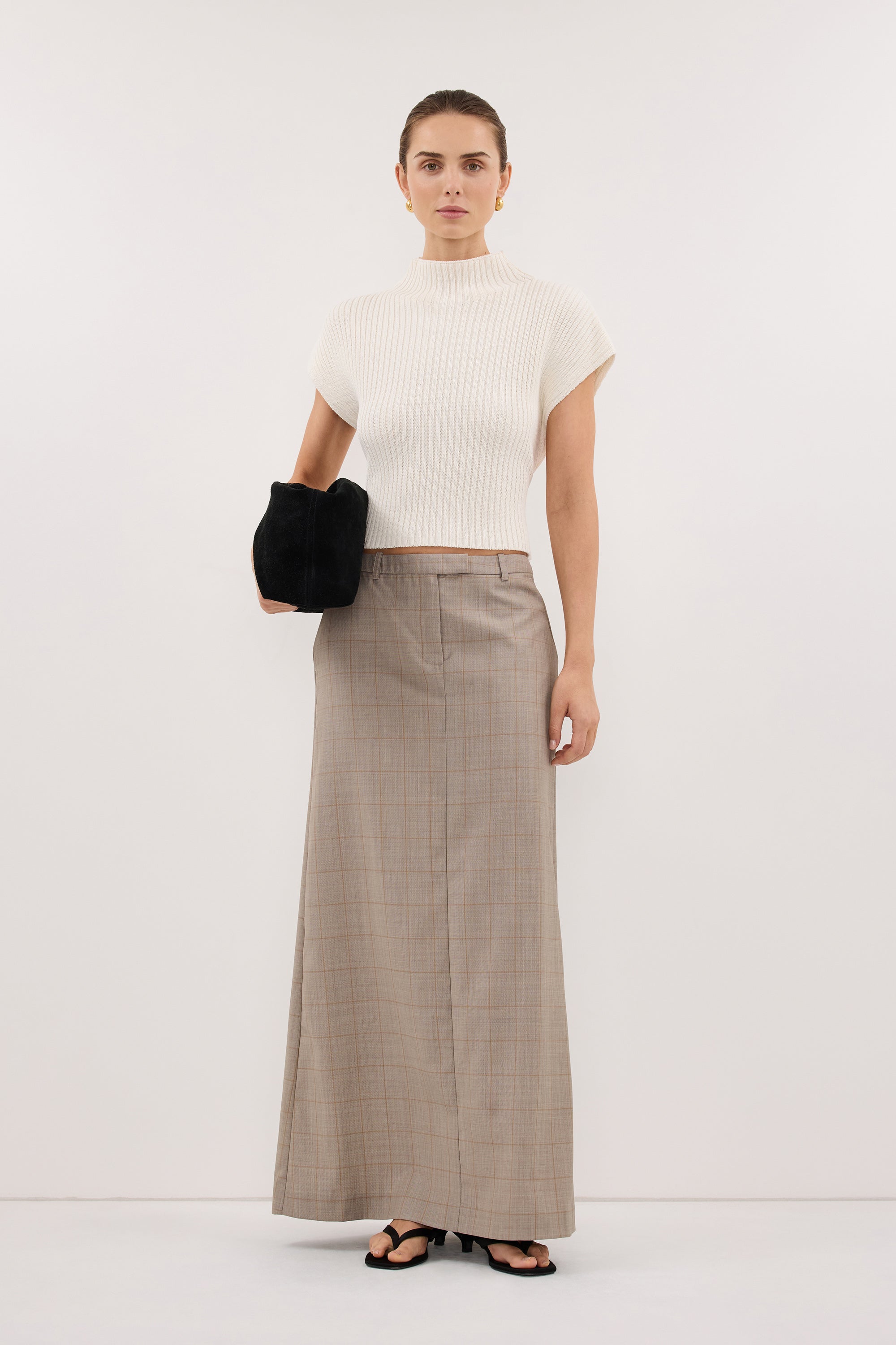 DELLA OFF WHITE KNIT TOP
