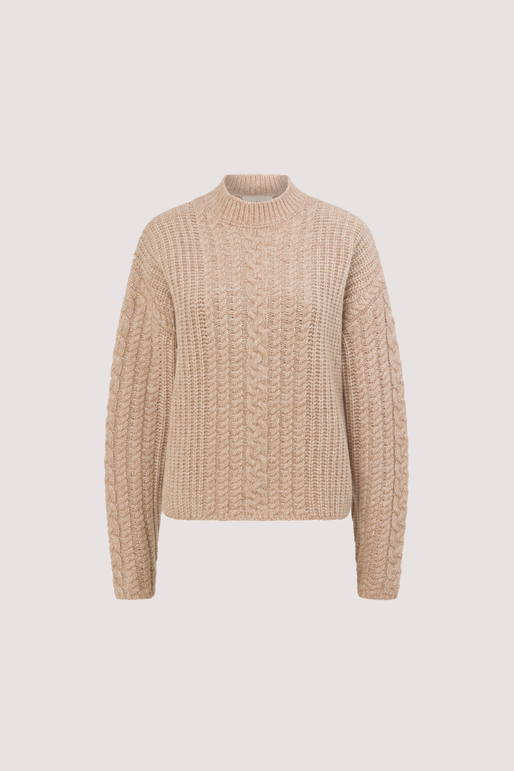 JOLIE OAT CABLE KNIT SWEATER