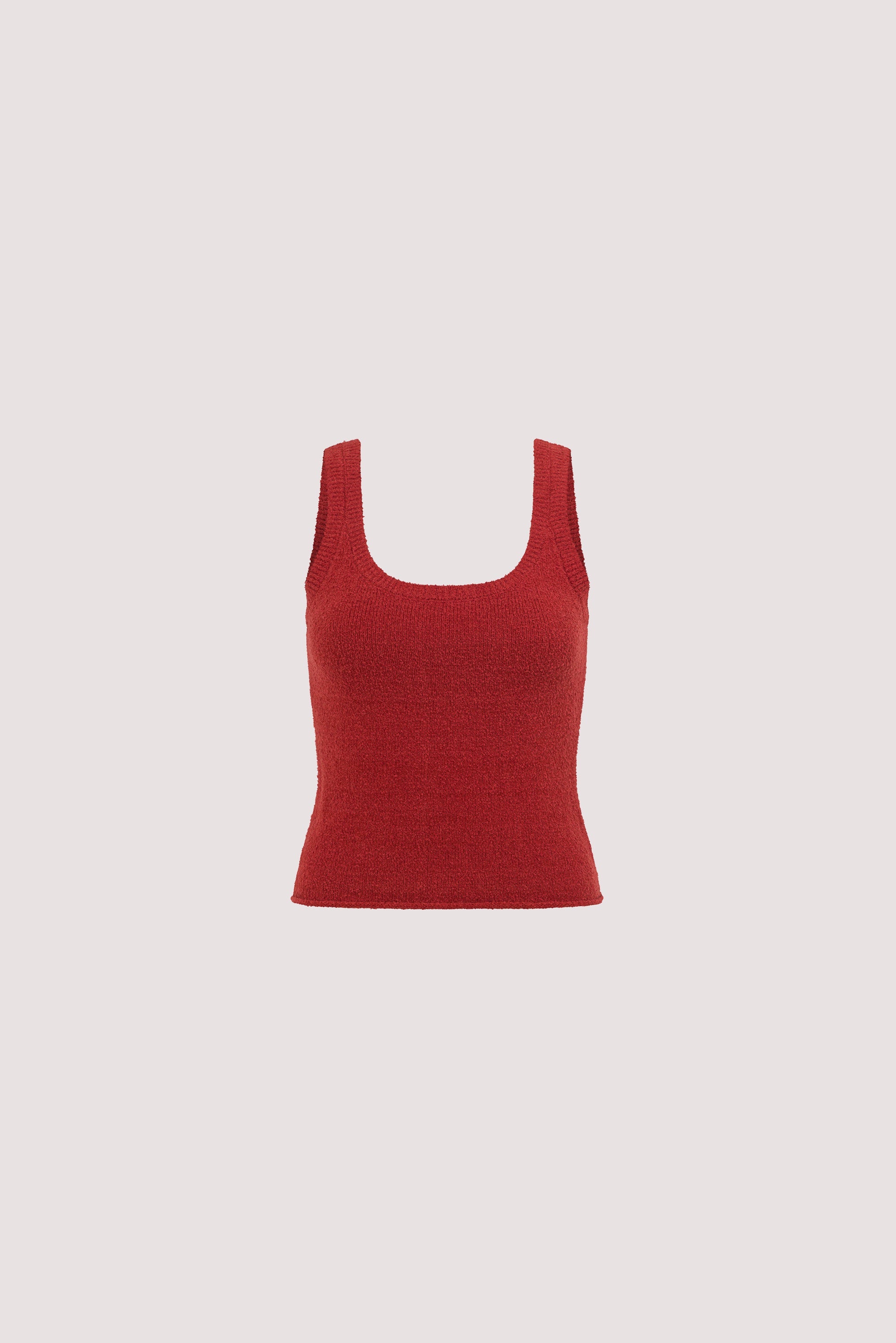 HARRIET BURNT RED KNIT TANK