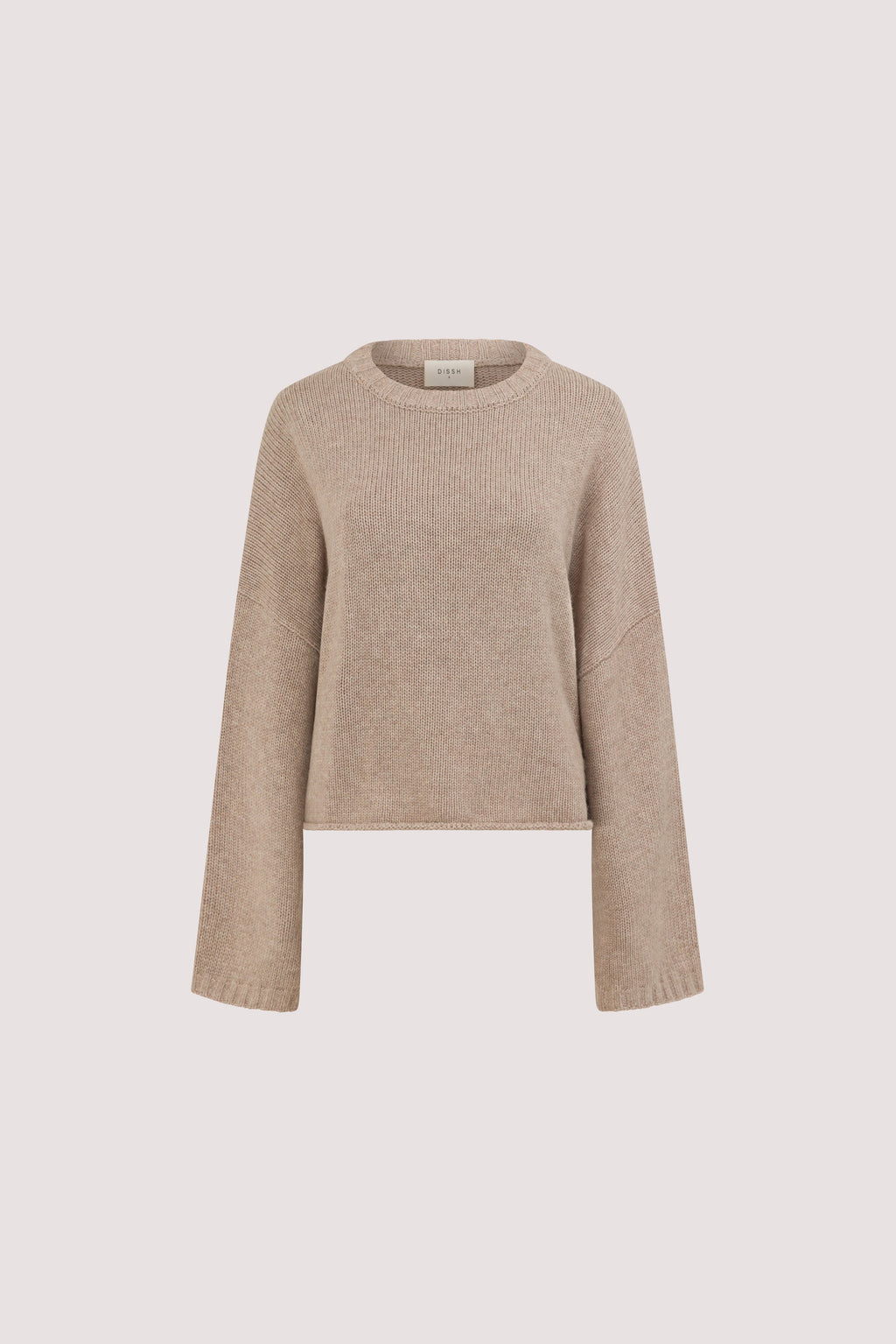 ADELINE OAT MARLE CASHMERE BLEND KNIT JUMPER