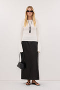 VARA OFF WHITE LONG SLEEVE KNIT TOP