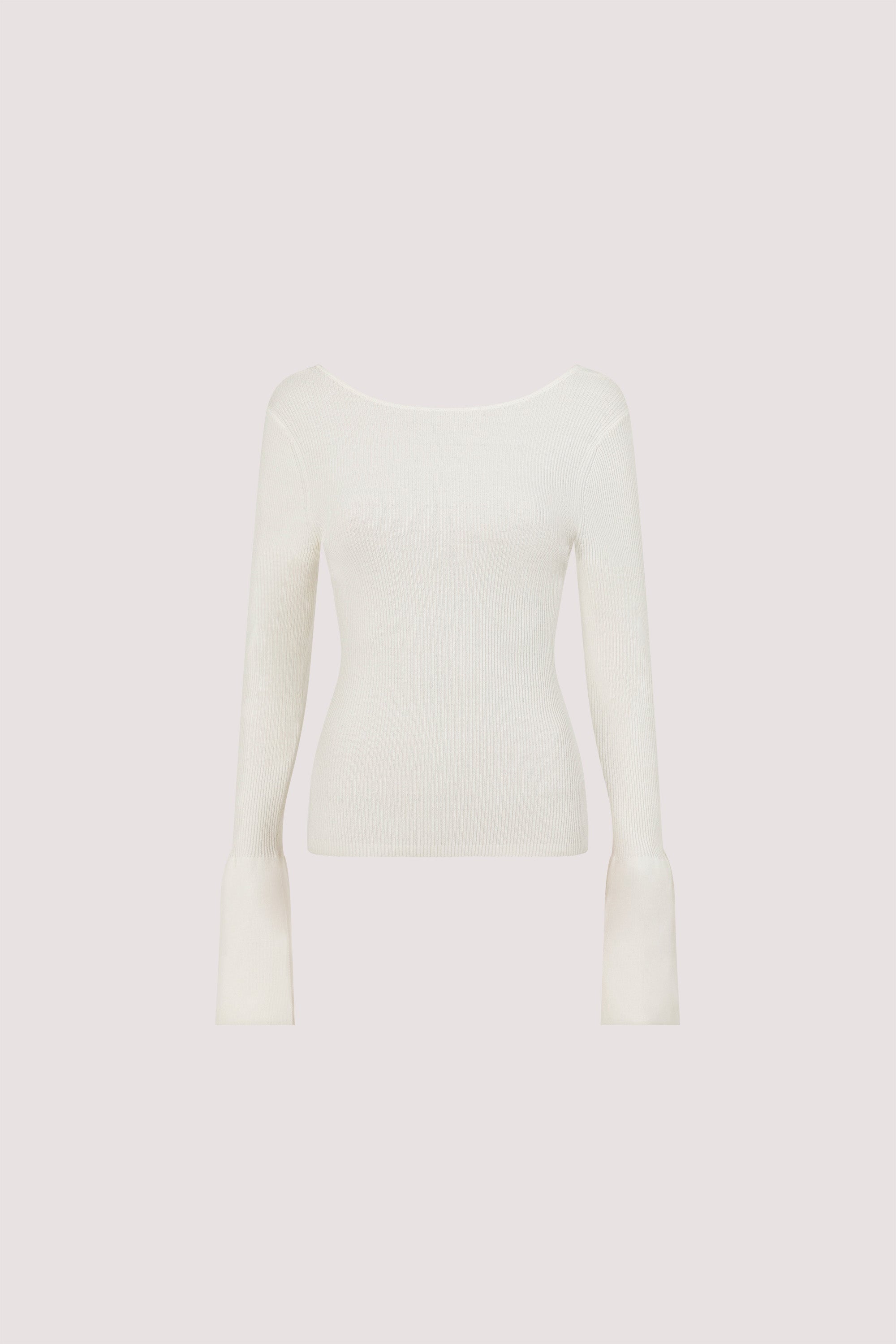 VARA OFF WHITE LONG SLEEVE KNIT TOP