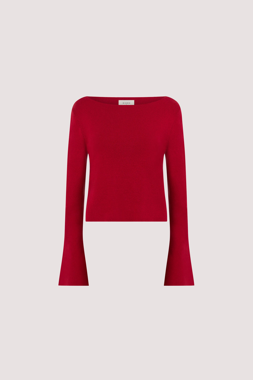 ILLARIA BURNT RED WIDE SLEEVE KNIT TOP