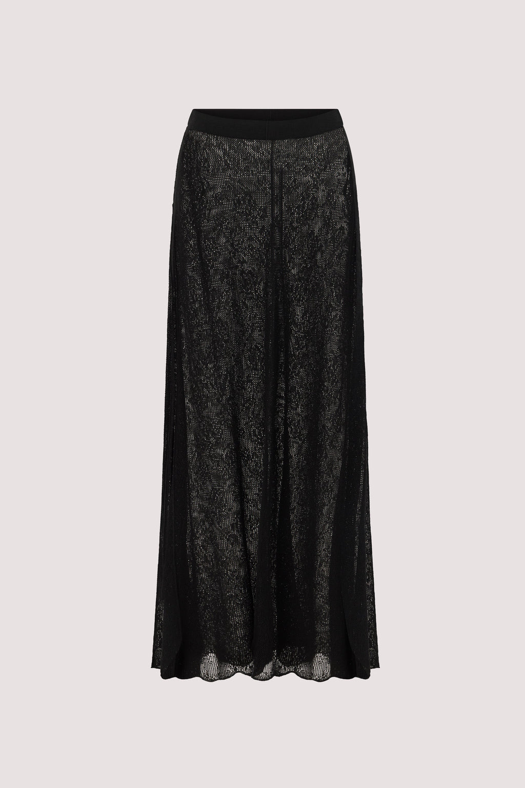DELIA BLACK LACE MAXI SKIRT