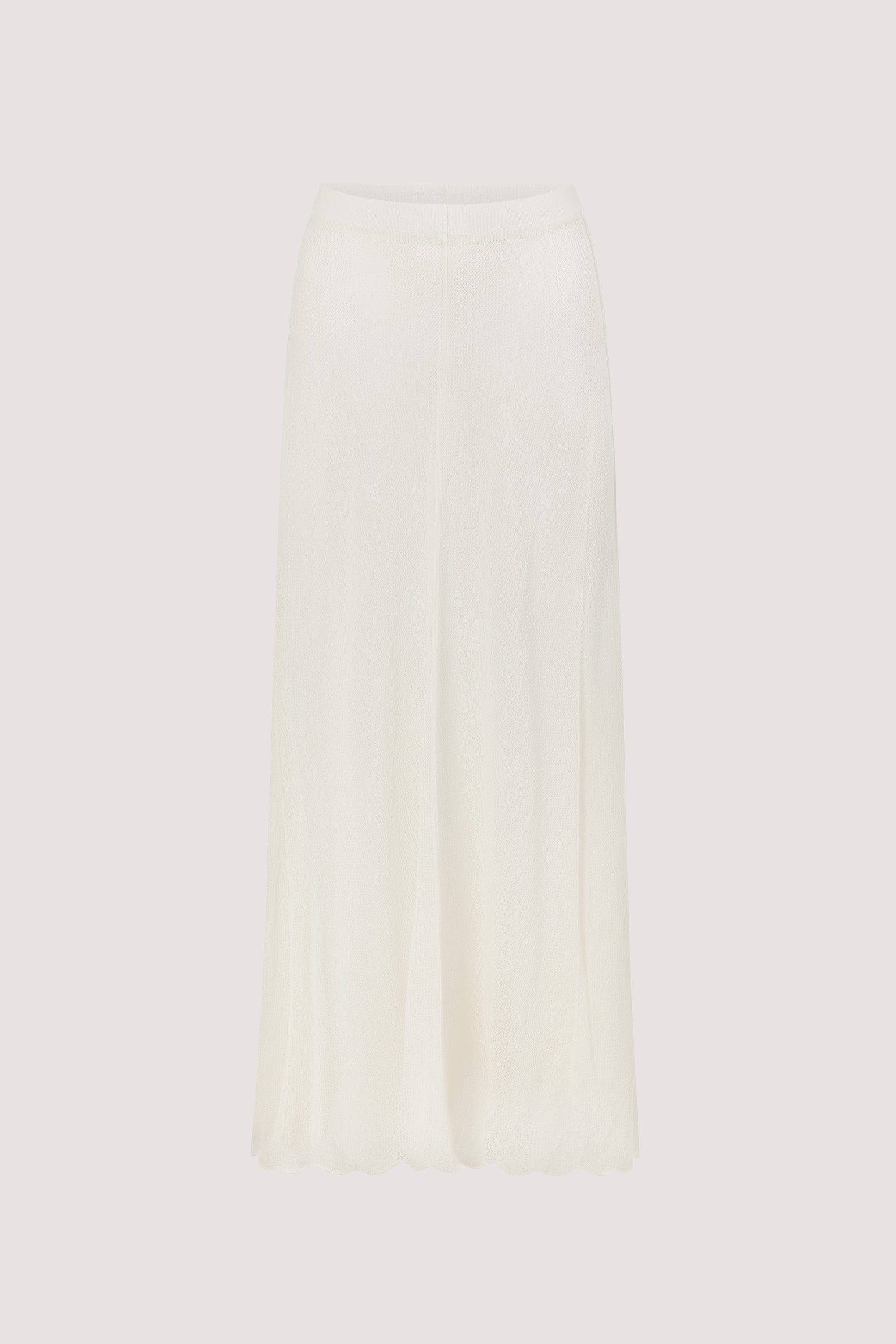 DELIA OFF WHITE LACE MAXI SKIRT