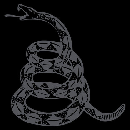 Don't Tread on Me Concealed Gadsden T-Shirt- Black