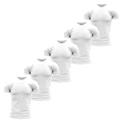 Basic T-Shirts - White - 5 Pack