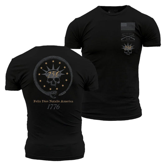 Happy Birthday America T-Shirt - Black