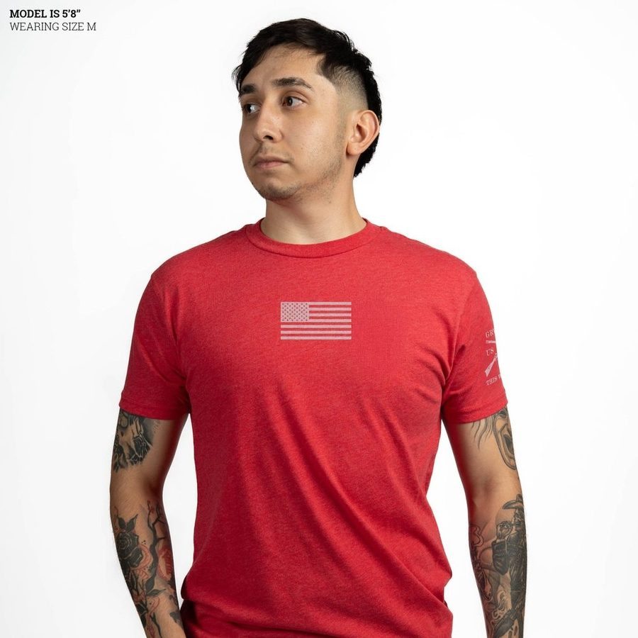Freedom Flag T-Shirt - Red